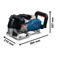 Акумулаторна фреза за канали Bosch GNF 18V-40, 150мм., Solo